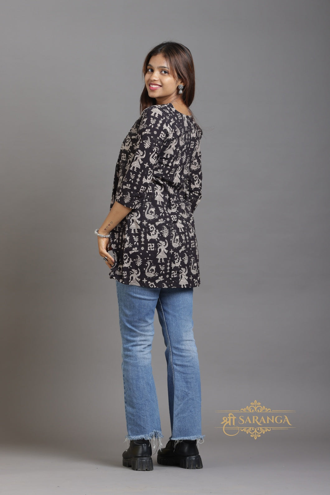 Authentic Kalamkari Peplum Short Kurti (Top only)  – Breathable and Comfortable cotton
