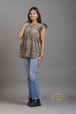 Authentic Kalamkari Short Top   – Breathable and Comfortable cotton