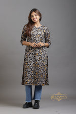 Authentic Kalamkari Floral Long Kurti (Top only)  – Breathable and Comfortable cotton