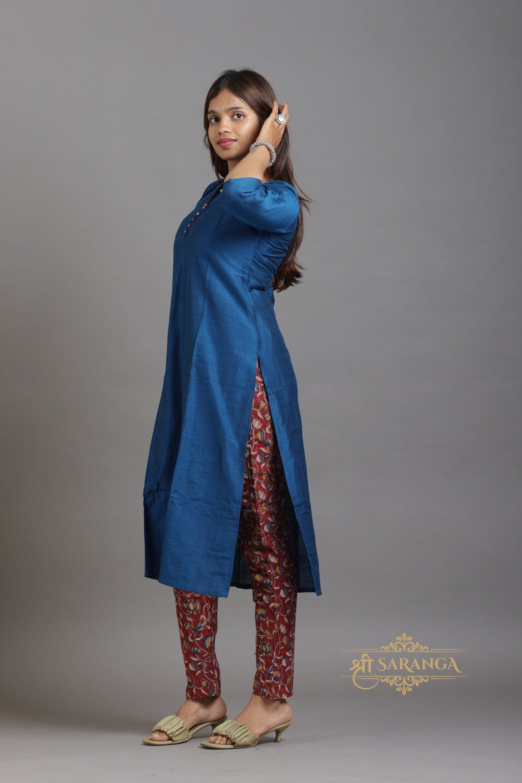 Heritage Kalamkari Cotton 3 Piece Suit Set