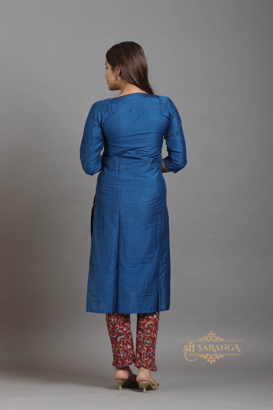 Heritage Kalamkari Cotton 3 Piece Suit Set