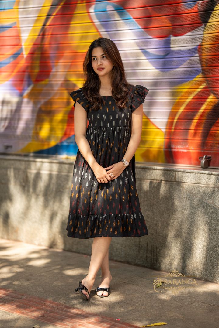 Authentic ikkat Midi Dress