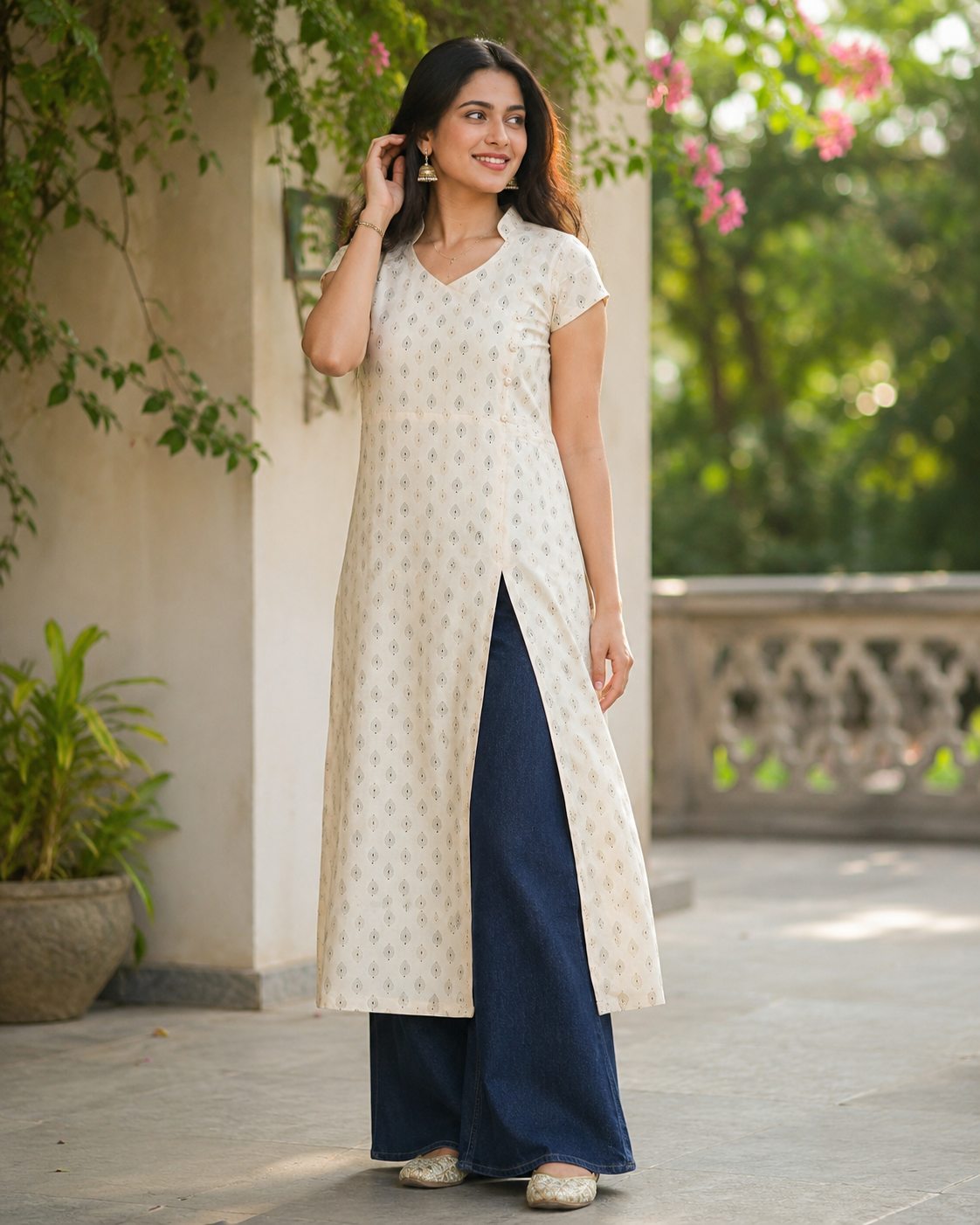 Ivory Grace Premium Rayon Cotton Slit Style Kurti