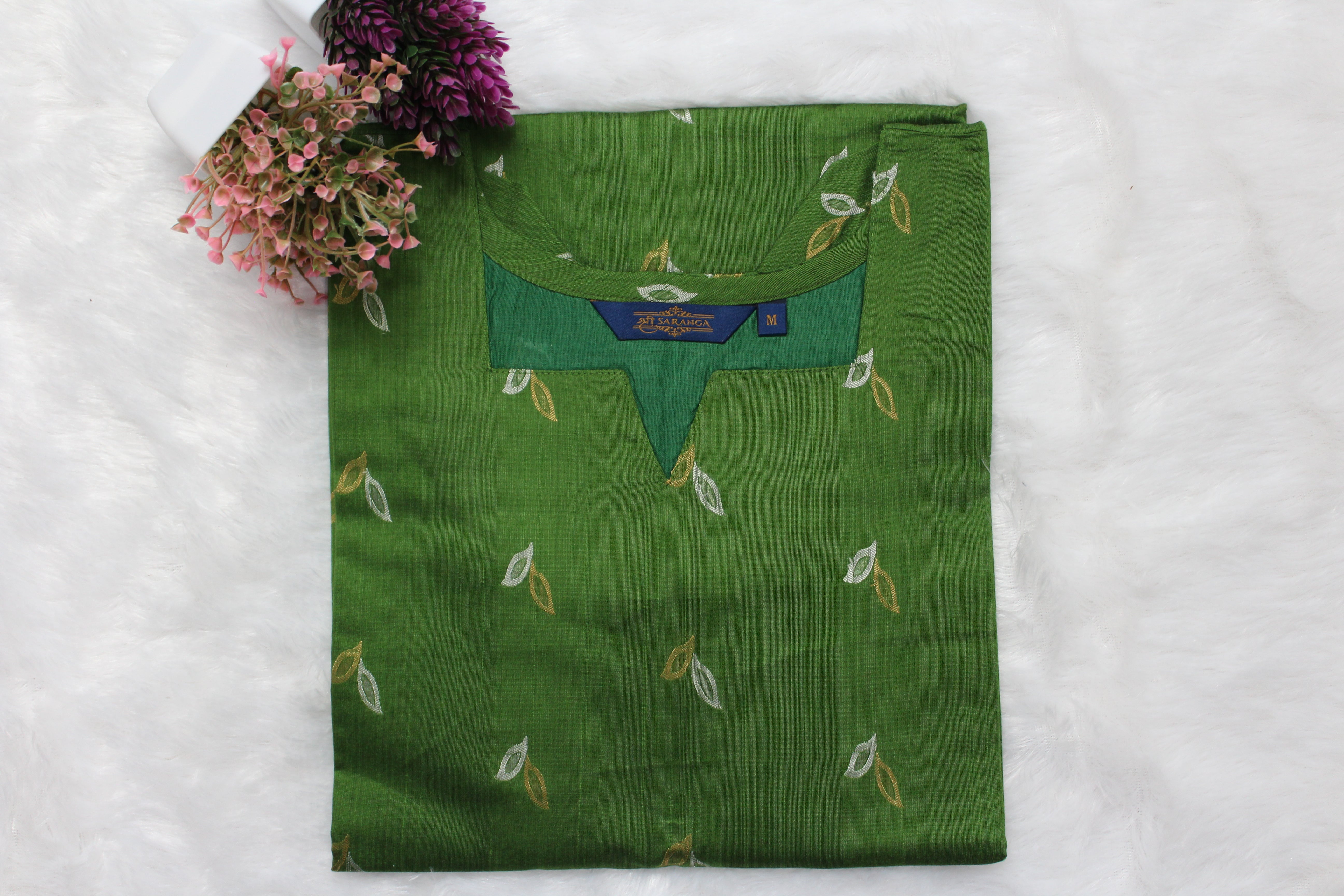 Premium Raw Silk (Top only) - Length 39 inches (for Petite Women)