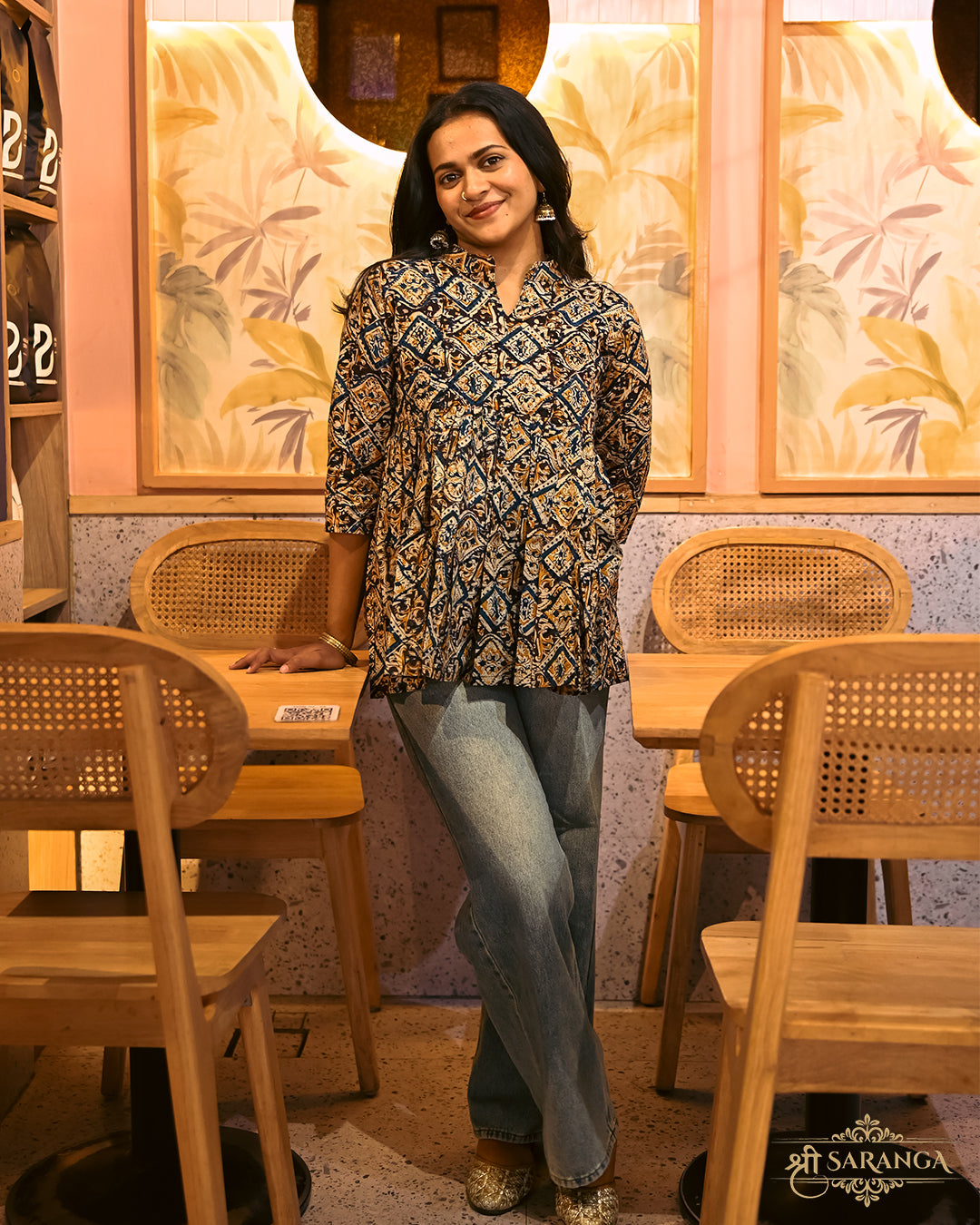 Authentic Kalamkari Tunic Top  – Breathable and Comfortable cotton