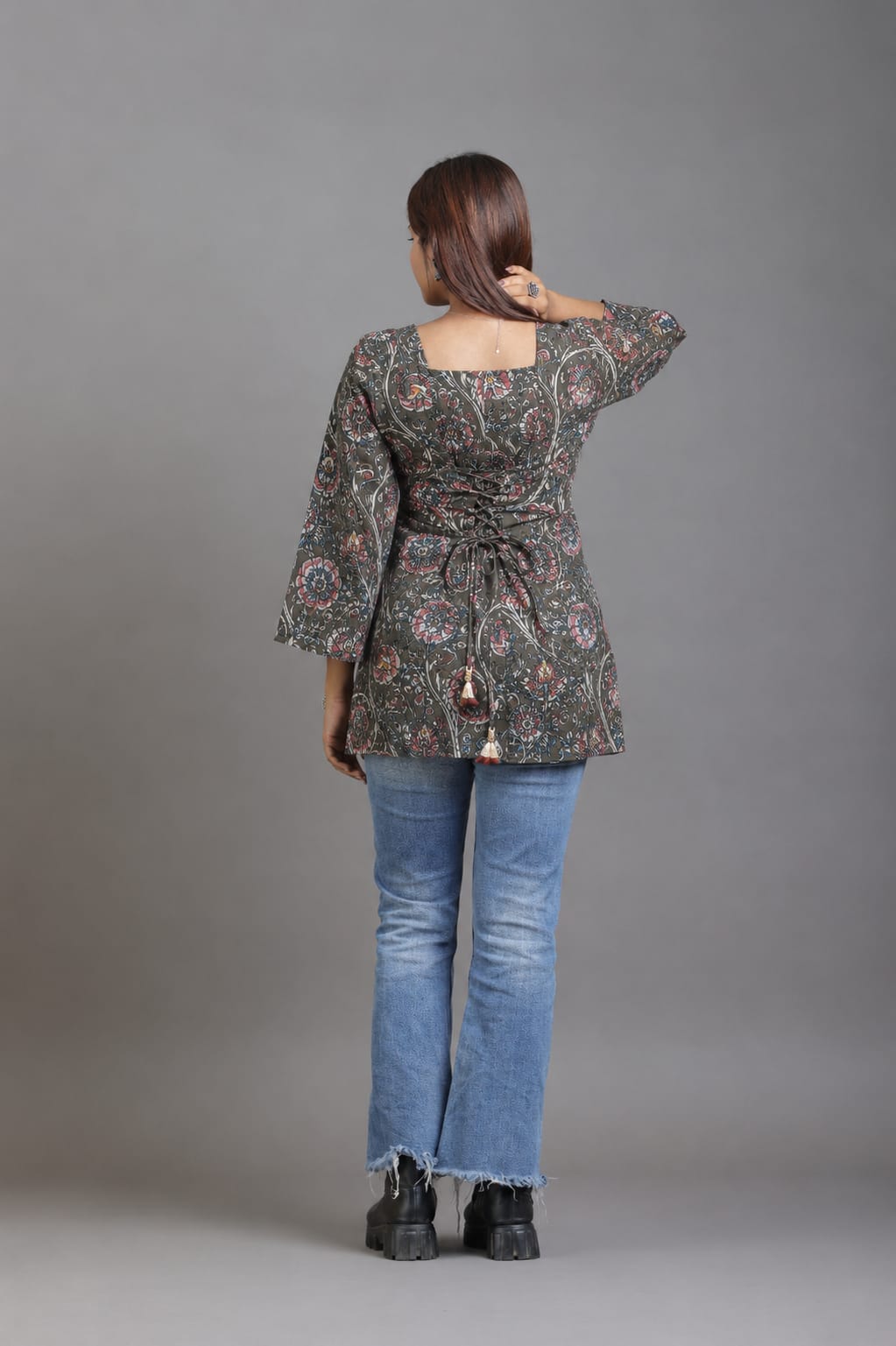 Stylish Kalamkari Corset Top -  Breathable and Comfortable cotton