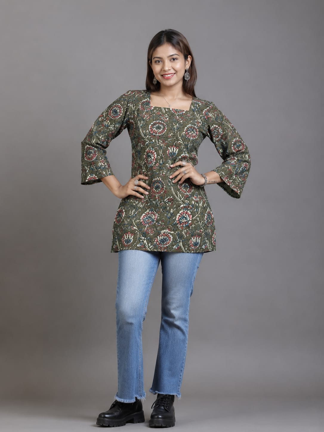 Stylish Kalamkari Corset Top -  Breathable and Comfortable cotton