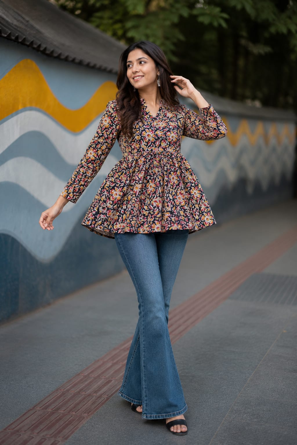 Authentic Kalamkari Tunic Top  – Breathable and Comfortable cotton