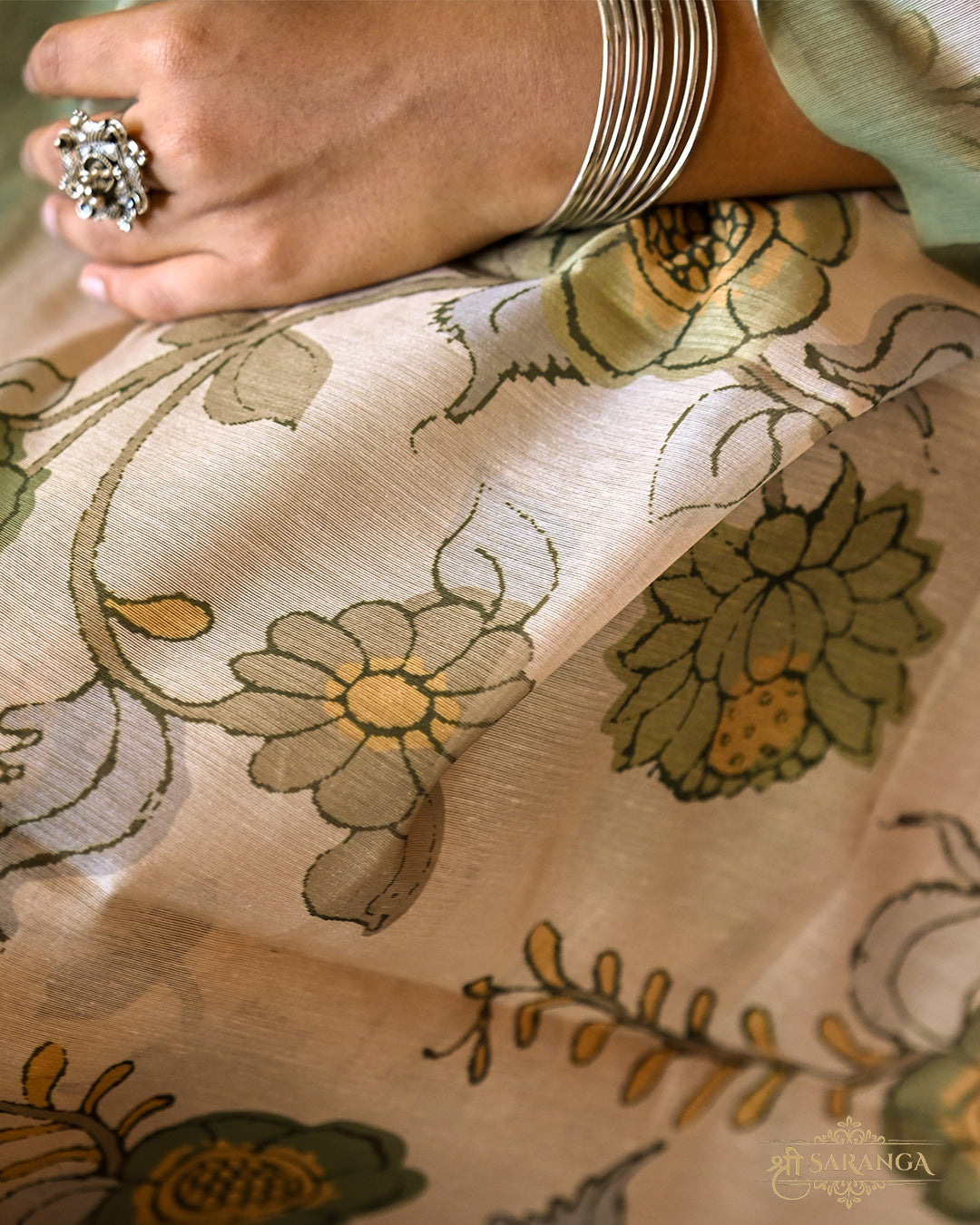 Mint Meadow Silk Cotton Suit Set