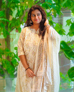 Blush Paisley Jaipur Cotton 3 Piece Suit Set - Breathable and Comfortable cotton