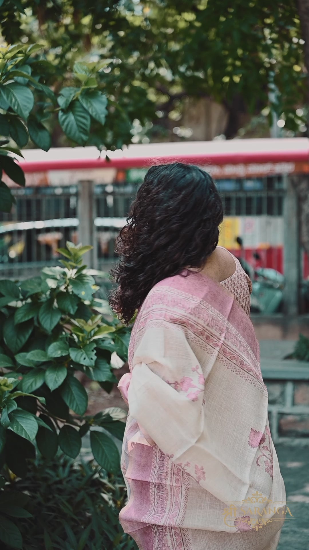 Blush Pink Tissue Linen kurti set with Dupatta