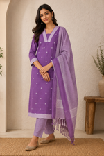 Elegant Pure Cotton Kurti Set - Top Length 39 inches
